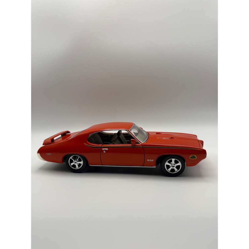 1969 Pontiac GTO The Judge Diecast Model Car Orange 1/24 Scale Muscle Car